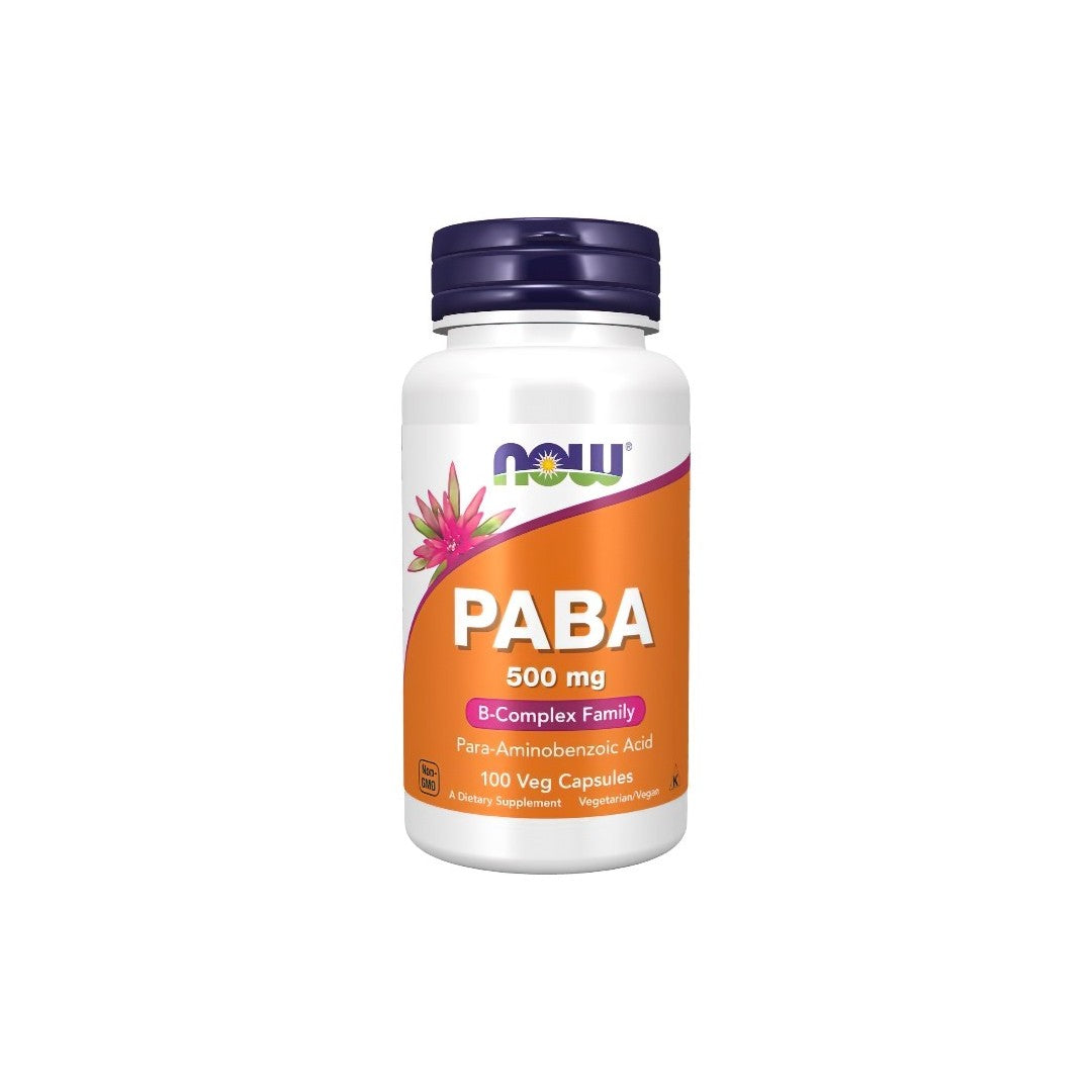 PABA 500 mg 100 Veg-Kapseln Now Foods